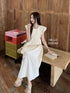 Summer Round Neckline Short Sleeves Maxi Dress